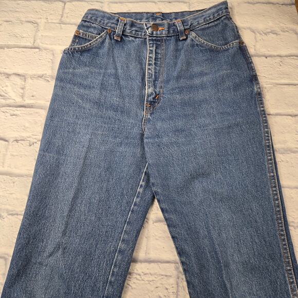 Vintage Eighties Chic Women's Jeans Straight Leg size 11/12 Back Yoke High Waist - Picture 7 of 14